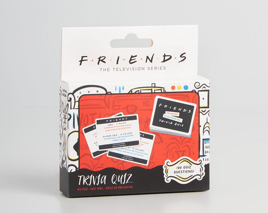A deck of trivia quiz cards based on the TV show Friends