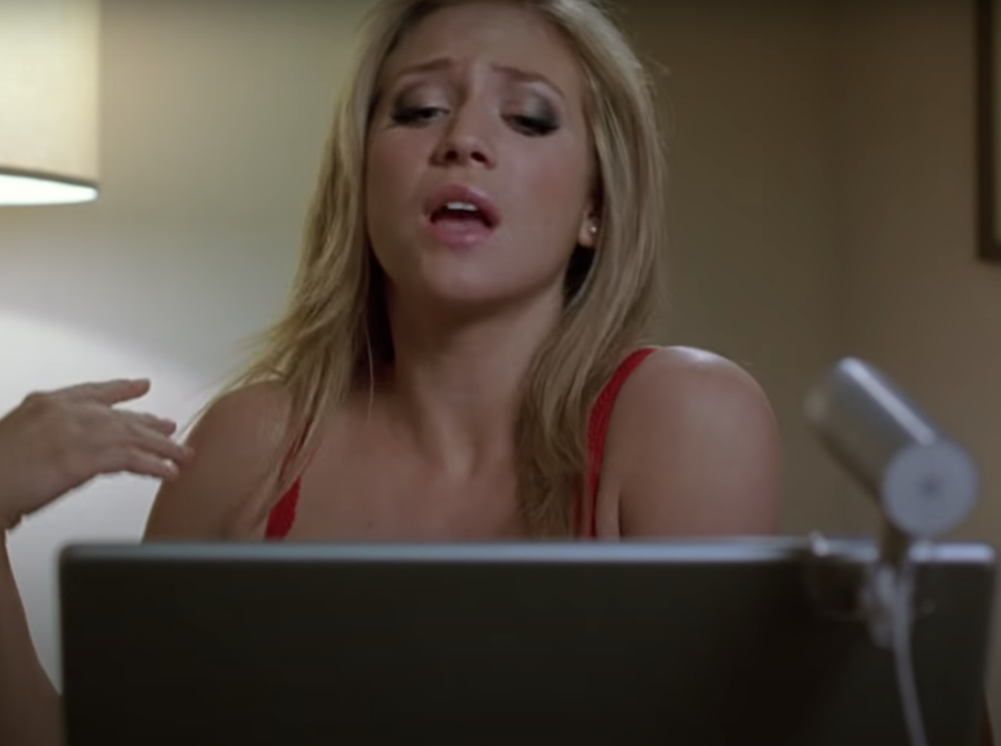 Brittany Snow talking to John Tucker on a webcam in &quot;John Tucker Must Die&quot;