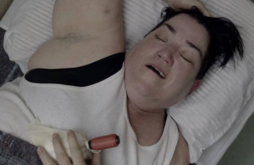 One of the inmates from &quot;Orange is the New Black&quot; using a DIY sex toy in bed