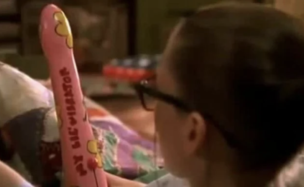 A screenshot of a giant vibrator in &quot;Not Another Teen Movie&quot;