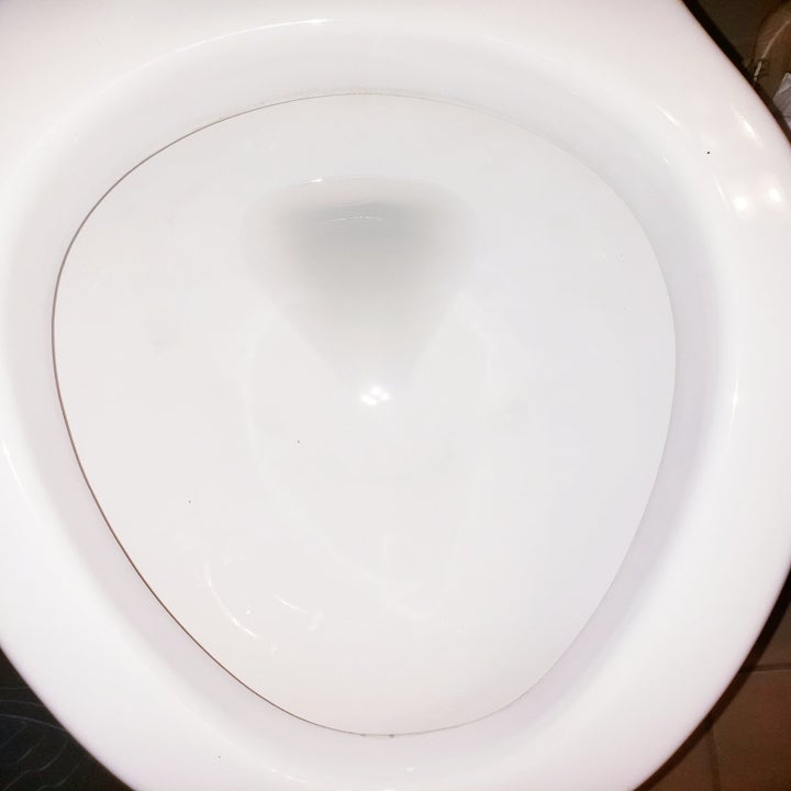 the toilet clean after using a toilebomb