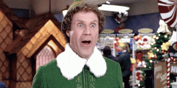 Buddy the Elf smiling