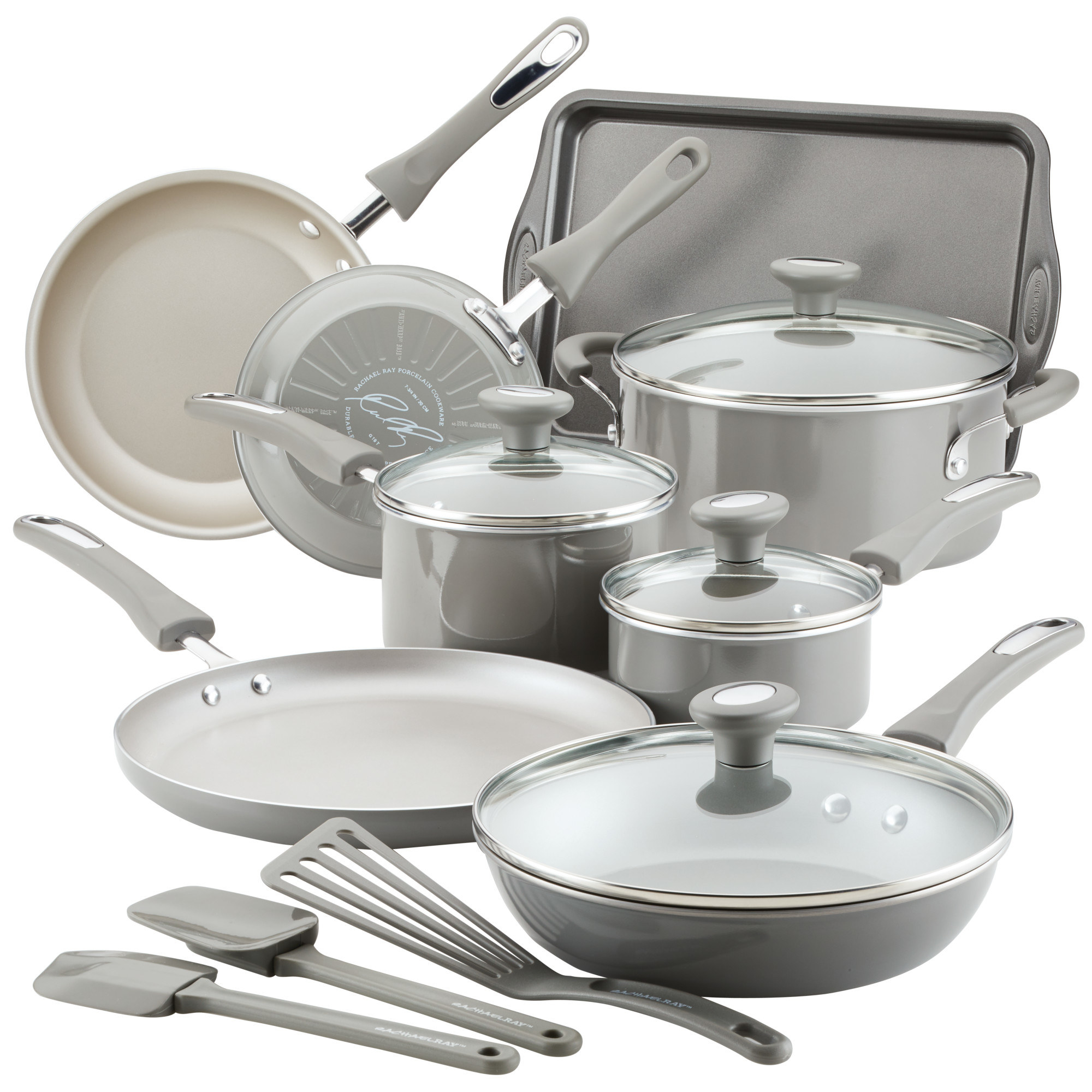 The silver cookware set