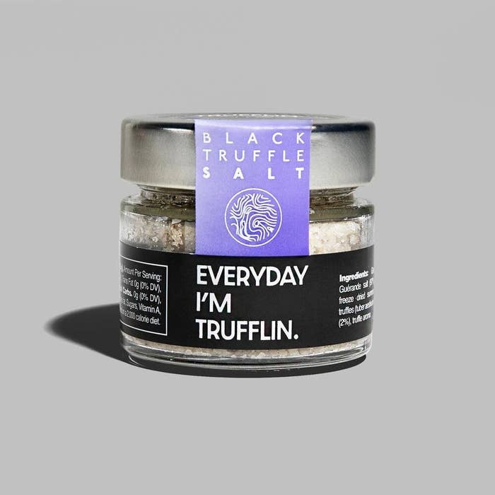 the container of truffle salt