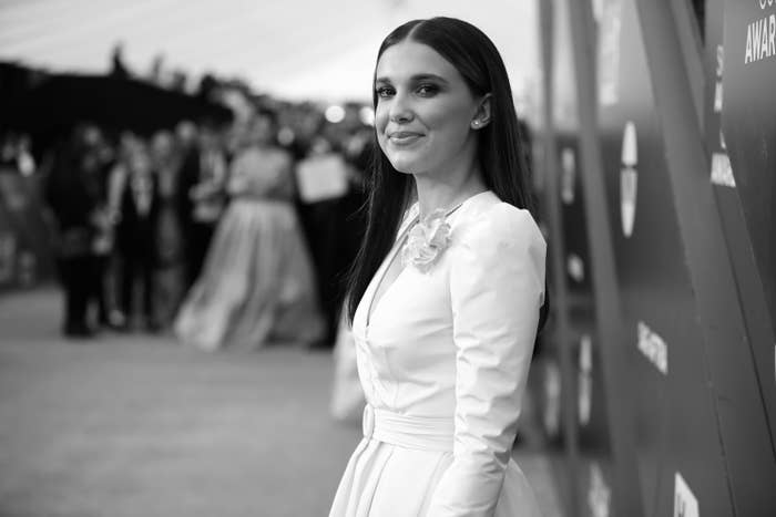 Millie Bobby Brown attends the 26th Annual Screen Actors Guild Awards at The Shrine Auditorium on January 19, 2020, in Los Angeles, California