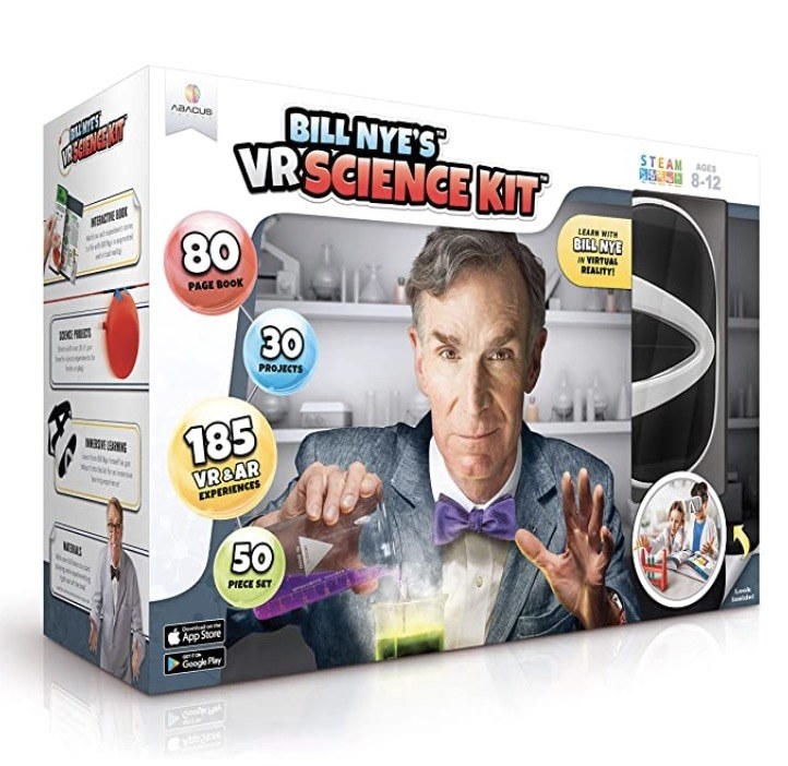 bill nye on the packaging for the lab toy