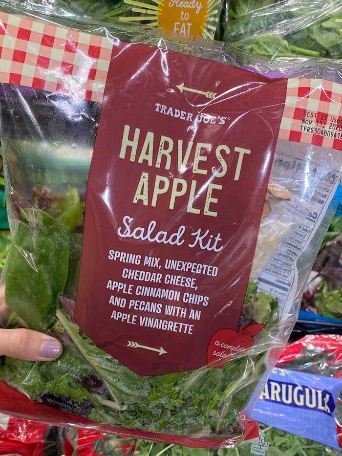 An autumn harvest salad kit from Trader Joe&#x27;s.