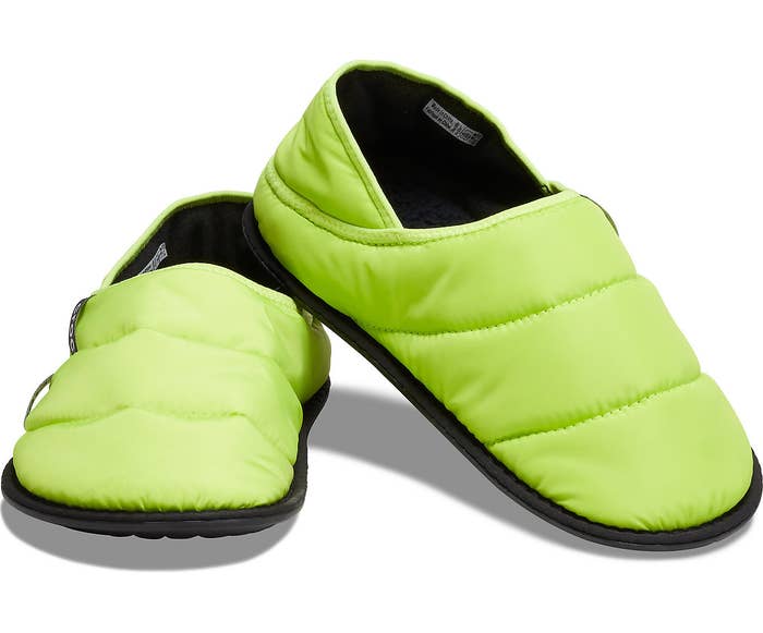 the lime punch neo puff lined slippers
