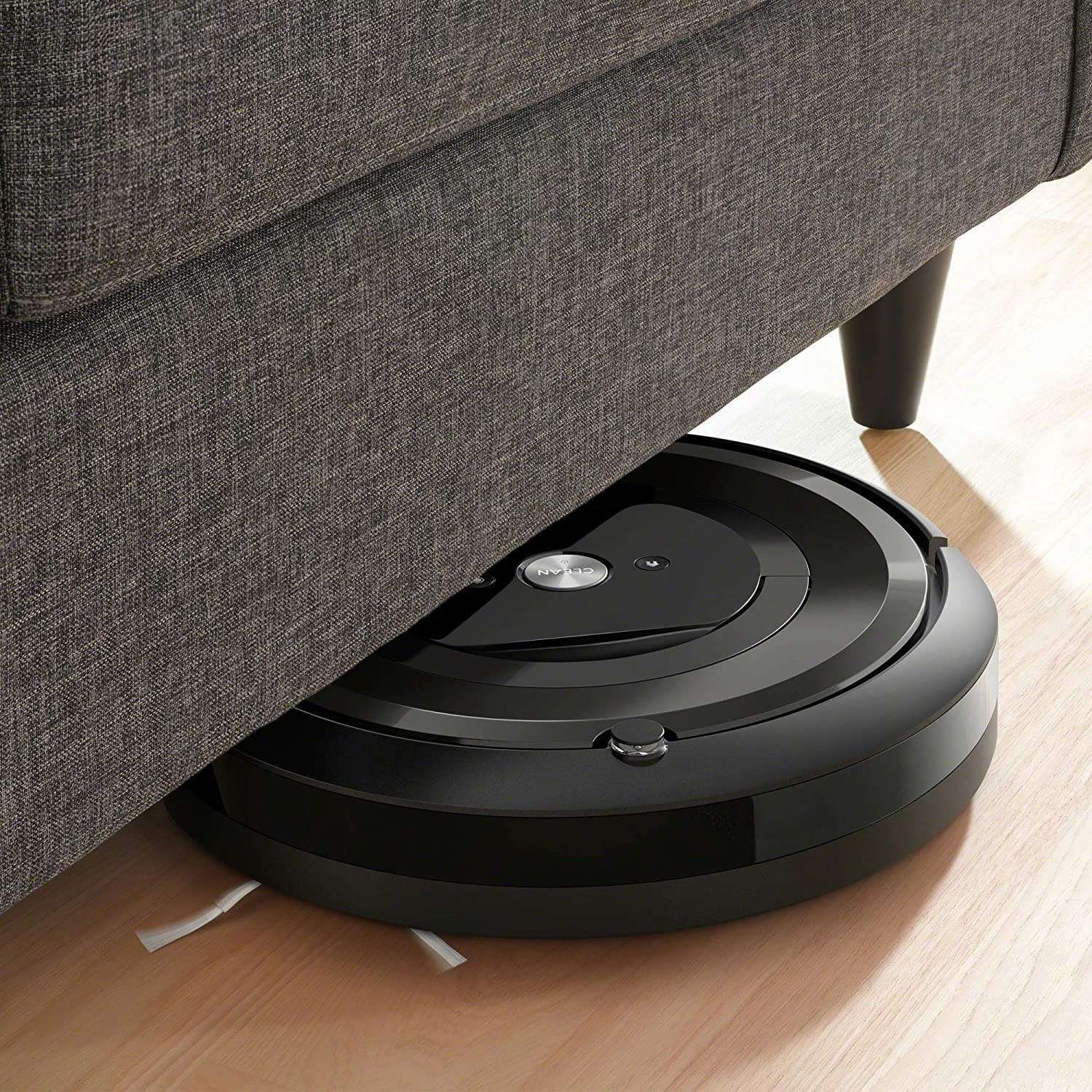 The vacuum under a couch