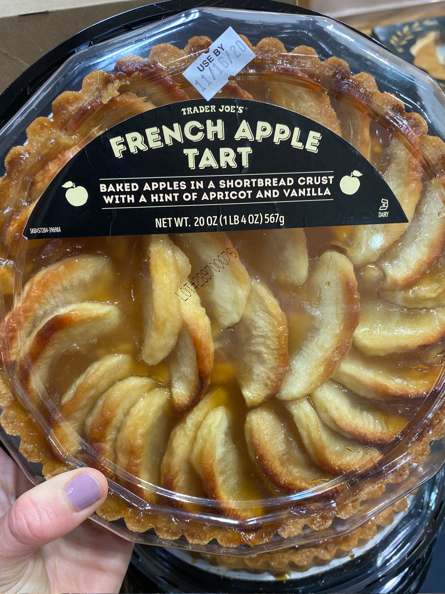 A French apple tart from Trader Joe&#x27;s.