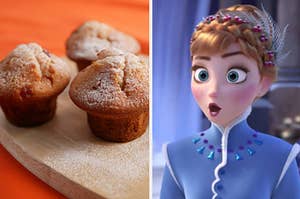 muffins and anna from frozen