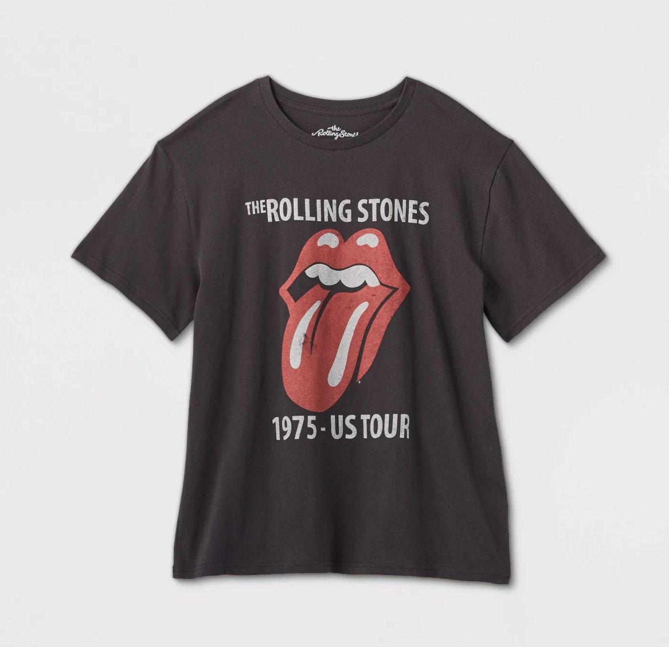 The dark grey short sleeve Rolling Stones graphic tee