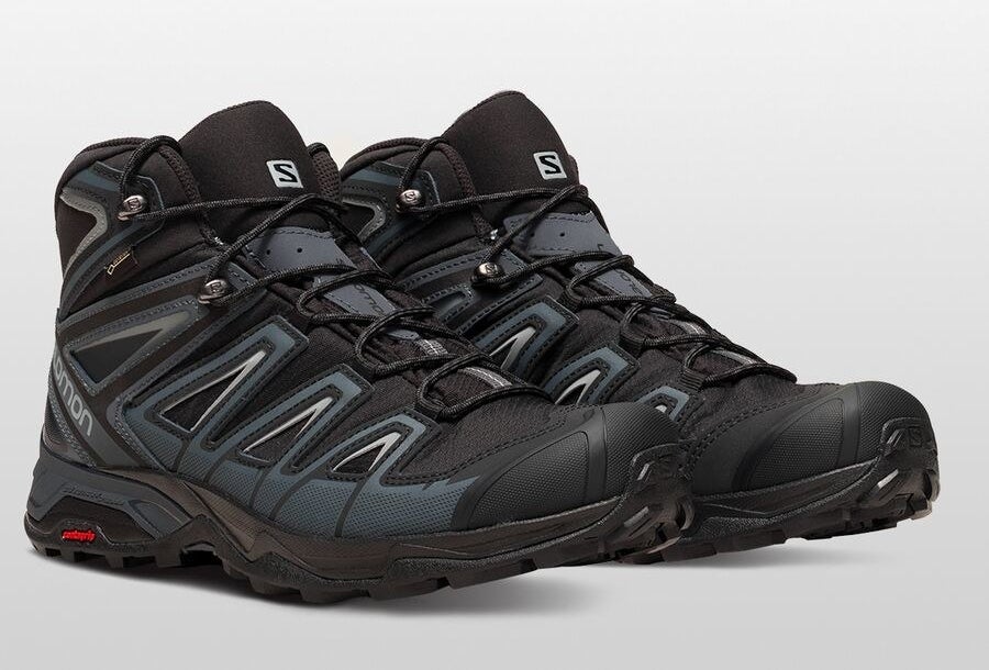Hiking boots in Black/India Ink/Monument