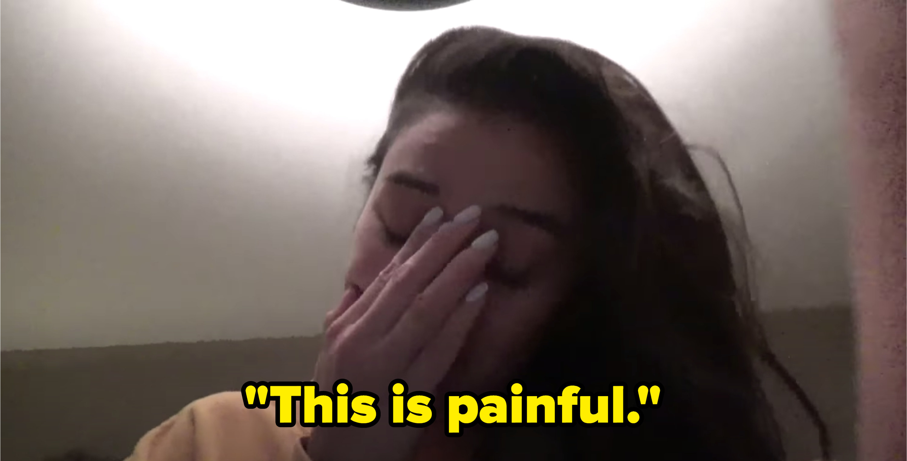 Shay covers her face, heartbroken, as she says, &quot;This is painful&quot;