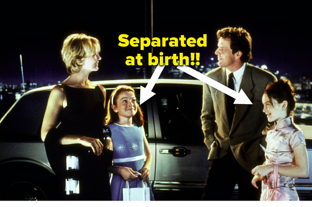 Lindsay Lohan as Hallie Parker and Annie James, Dennis Quaid as Nicholas
