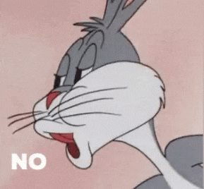 Bugs Bunny &quot;no&quot; gif