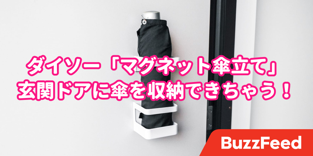 その手があったか ダイソーのドアに付けられる 傘立て がめっちゃ優秀だ