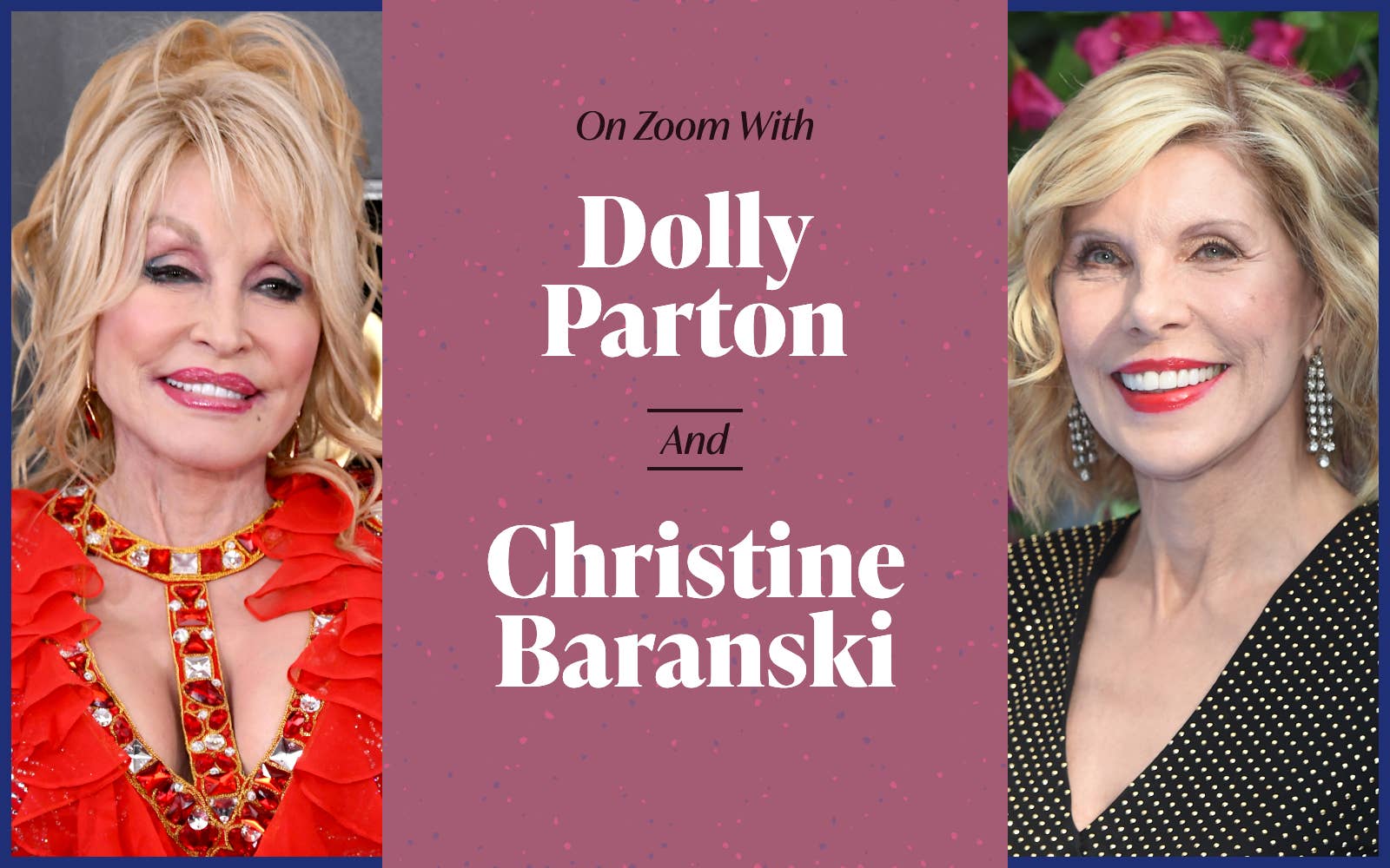 Header: &quot;On Zoom with Dolly Parton&quot;