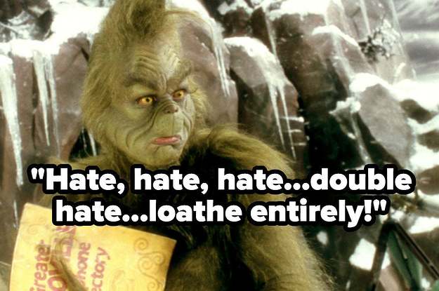 The Grinch with text reading, 