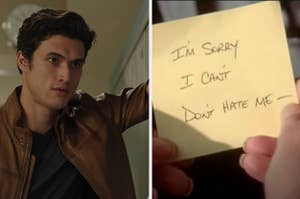 Reggie from "Riverdale" being dumped by Veronica alongside Post-It Note breakup from "Sex and the City"