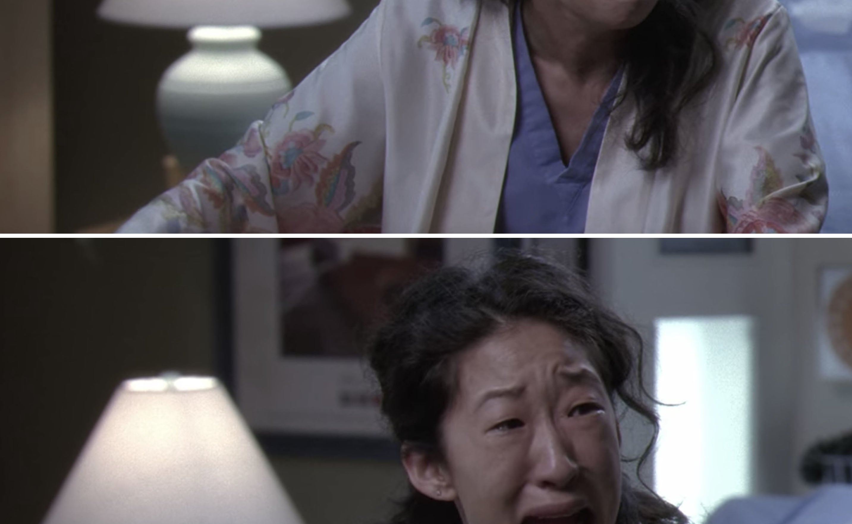 Cristina Yang sobbing 