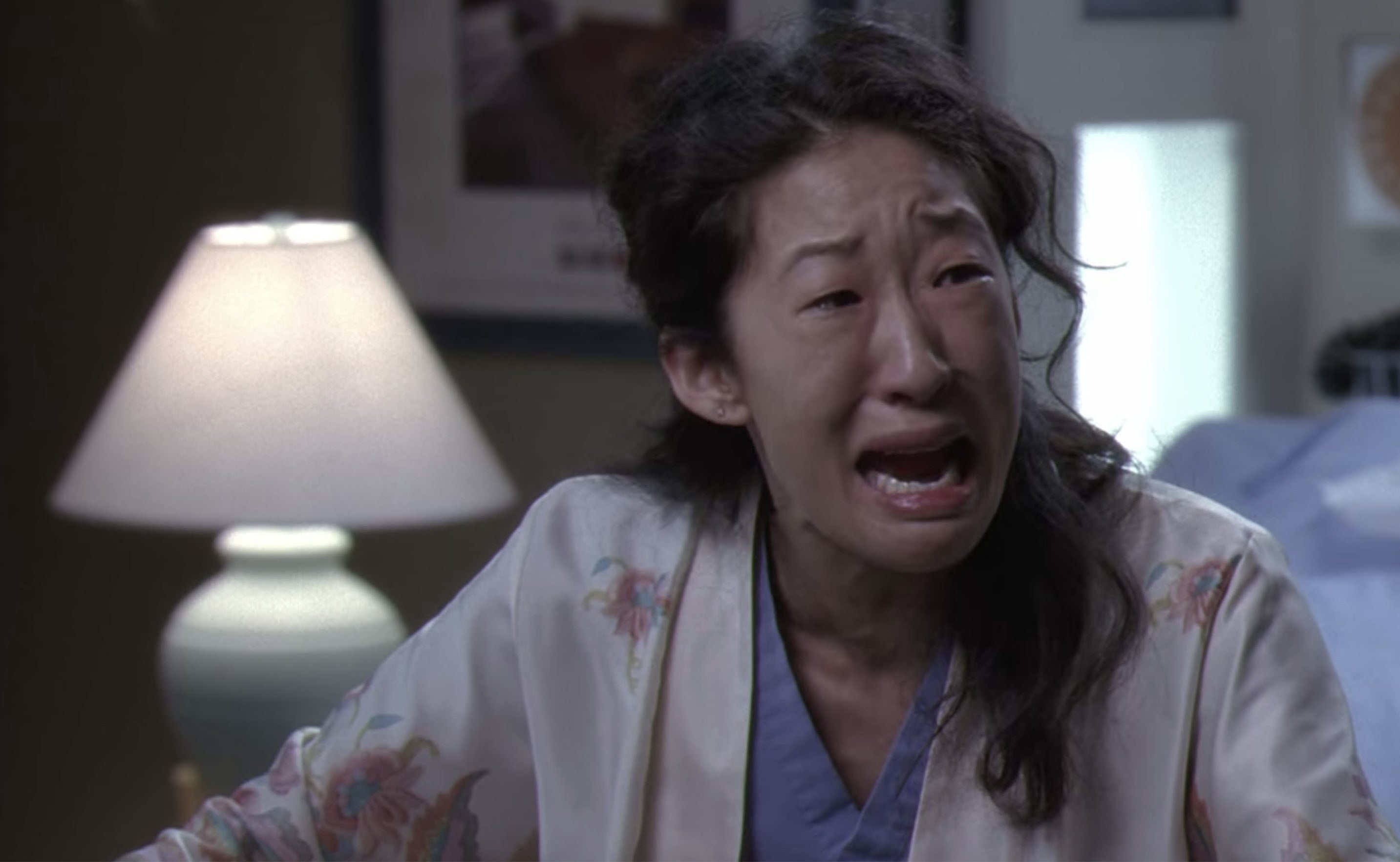 Cristina Yang sobbing 
