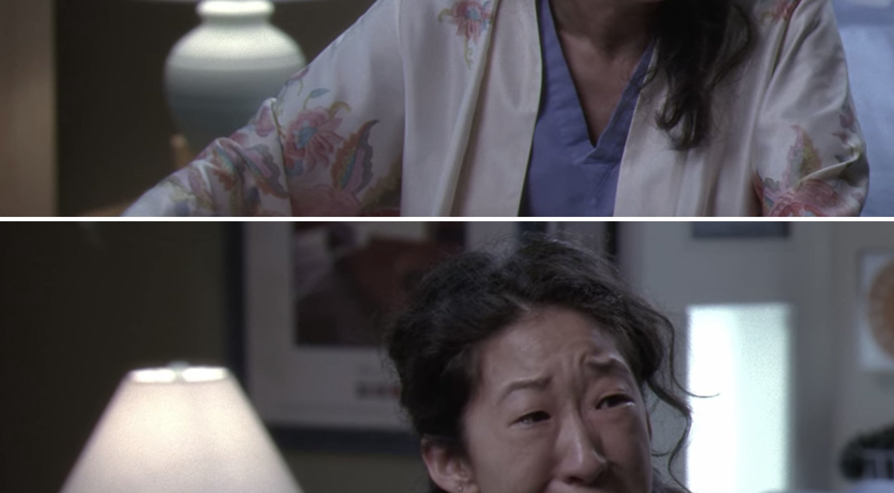 Cristina Yang sobbing