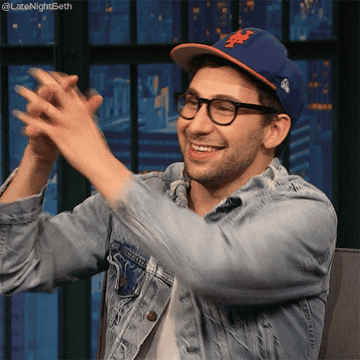Jack laughing during an interview at &quot;Late Night with Seth Meyers&quot;