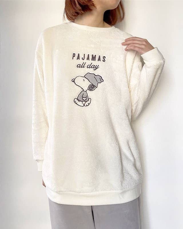 もう かわいすぎるよ ユニクロの新作 スヌーピーパジャマ ふわっふわで着心地も良いんです