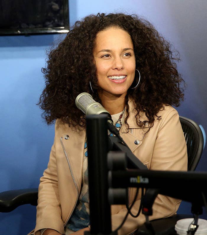 Alicia Keys at the SiriusXM Studio for an interview in 2016