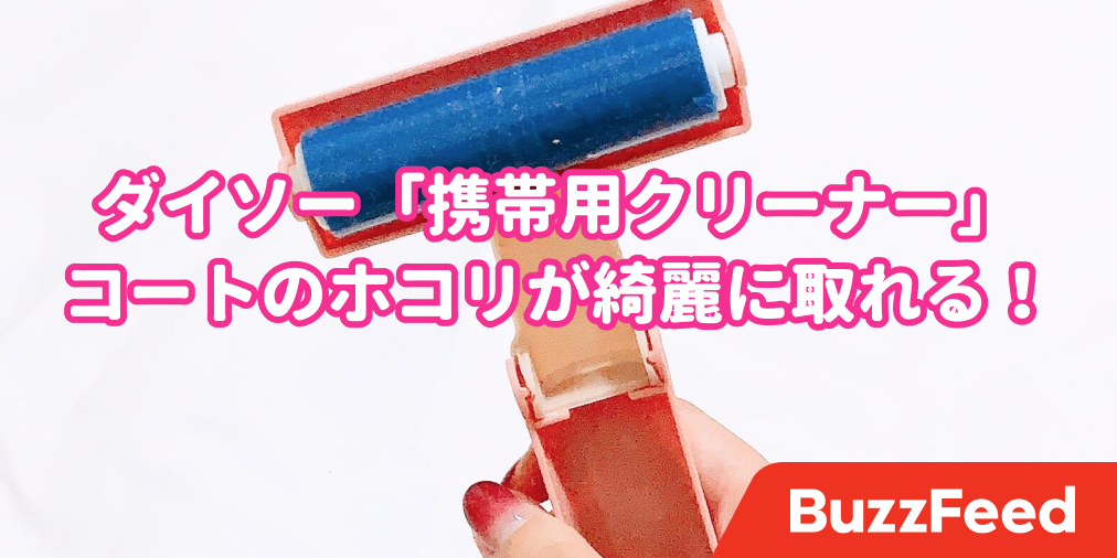 コートのホコリが綺麗にとれる ダイソーの ミニクリーナー で冬のプチストレスが解消された