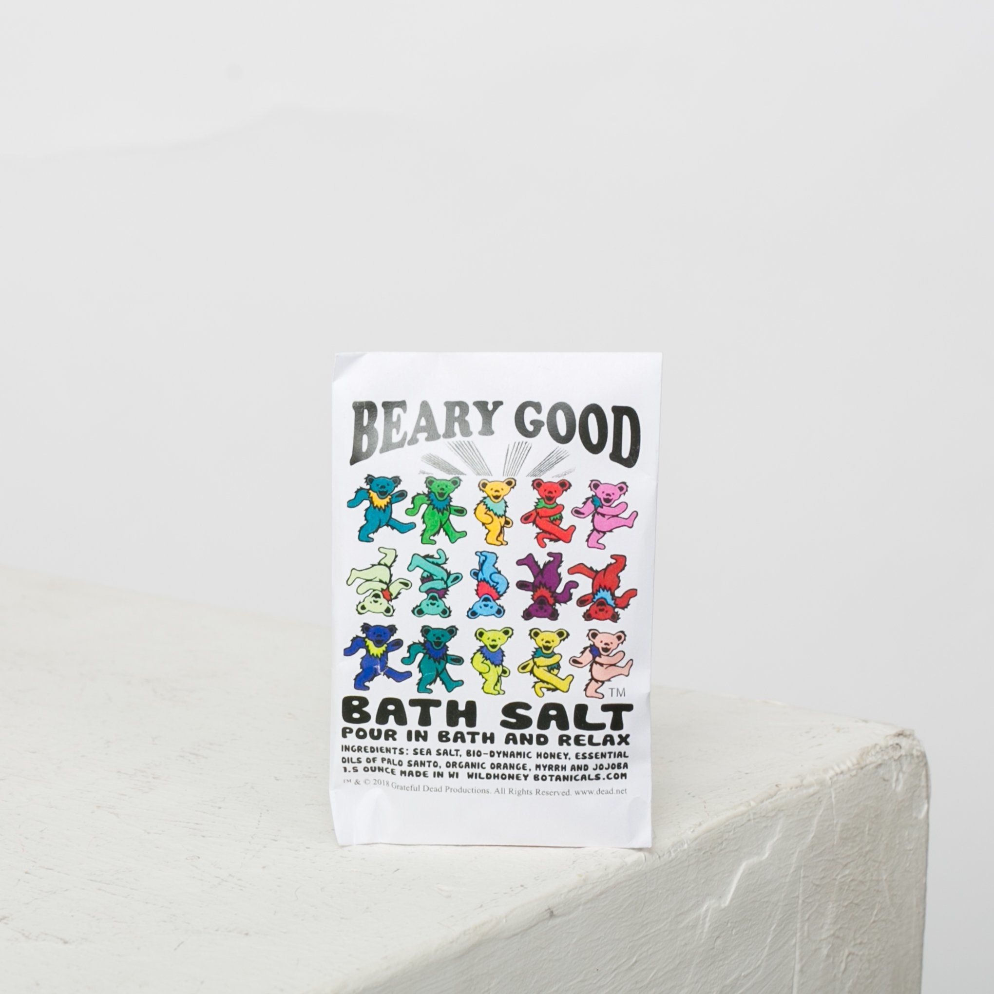 Beary Good bath Salt packaging