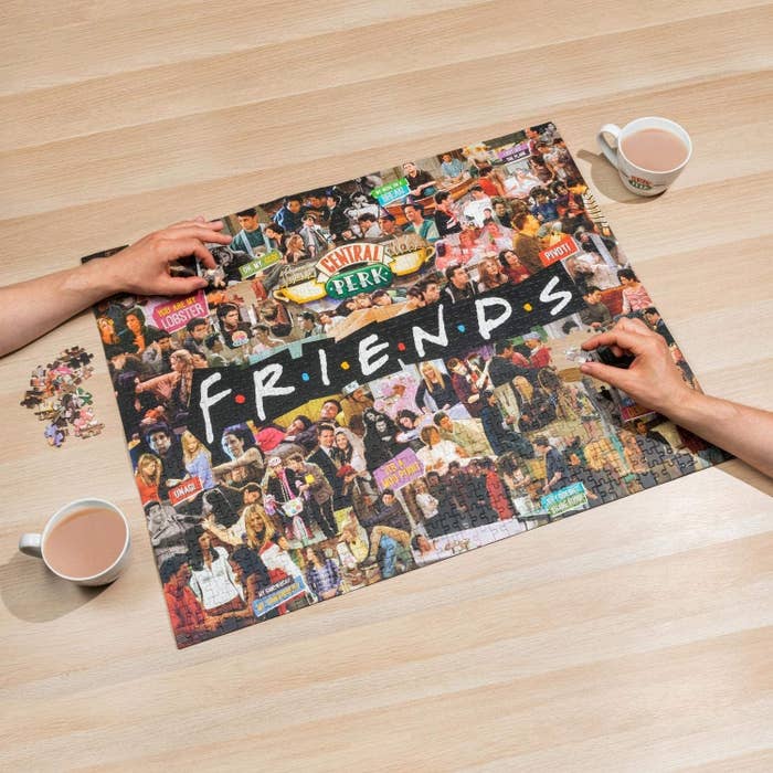 a puzzle featuring friends moments from the show