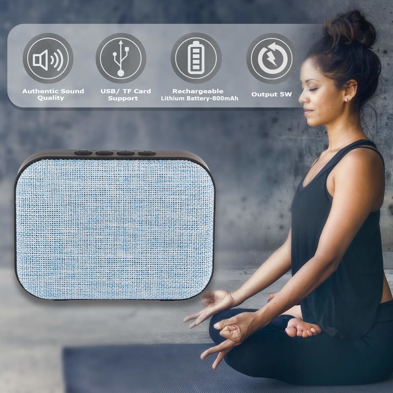 live tech portable yoga bluetooth