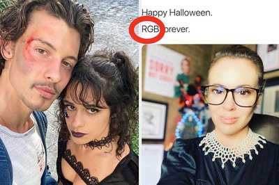 Shawn Mendes as himself beat up for Halloween and Alyssa Milano misspelling RBG