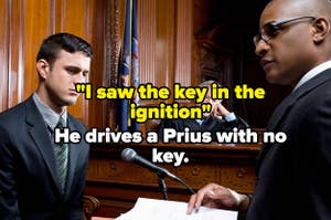 Witness lied about seeing key in the ignition