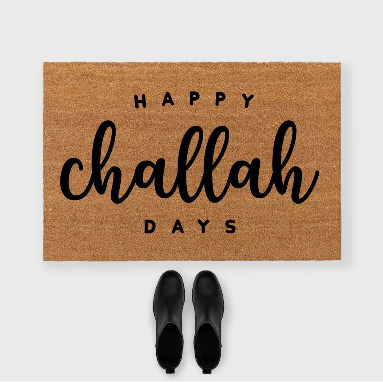 Happy Challah days doormat