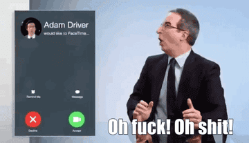 Adam Driver Confronts John Oliver S Lust For Him Added 4 years ago afrogames in funny gifs. adam driver confronts john oliver s