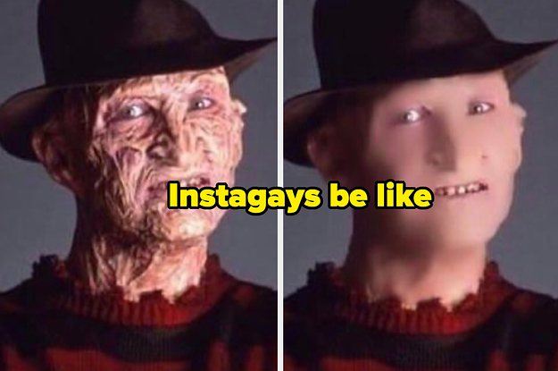 A Facetuned photo of Freddy Kreuger, captioned, 