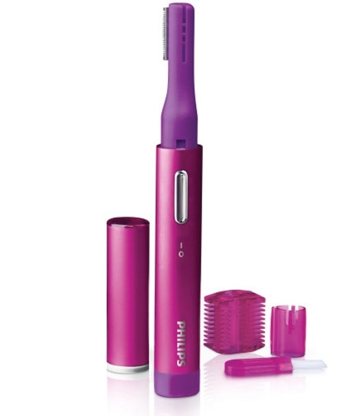 Pink and purple electric razor