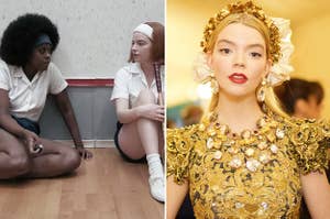 Moses Ingram and Anya Taylor-Joy in "The Queen's Gambit"