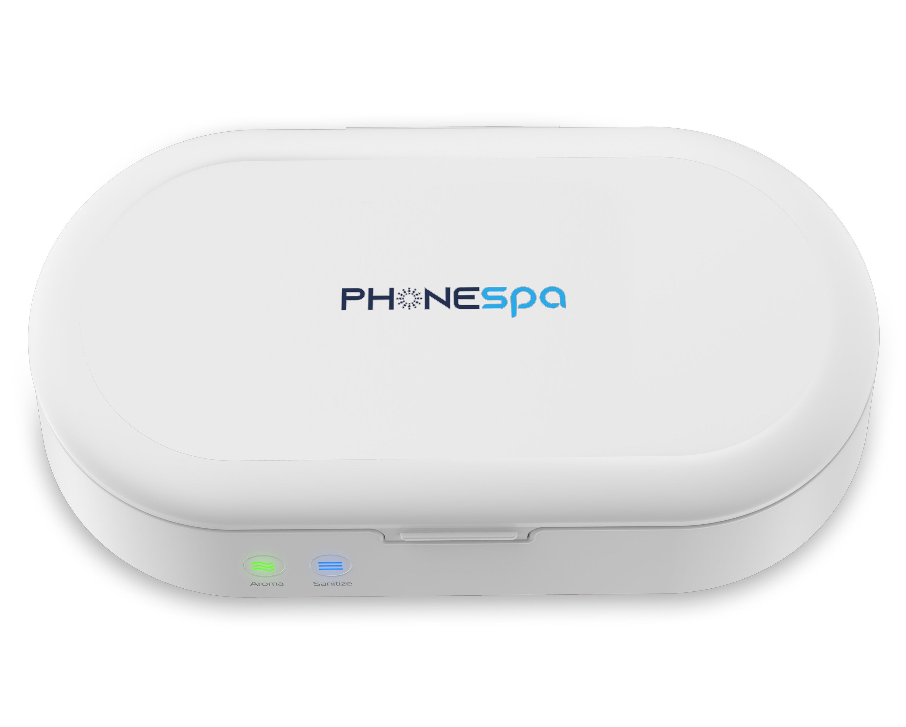 The white phone sanitizer