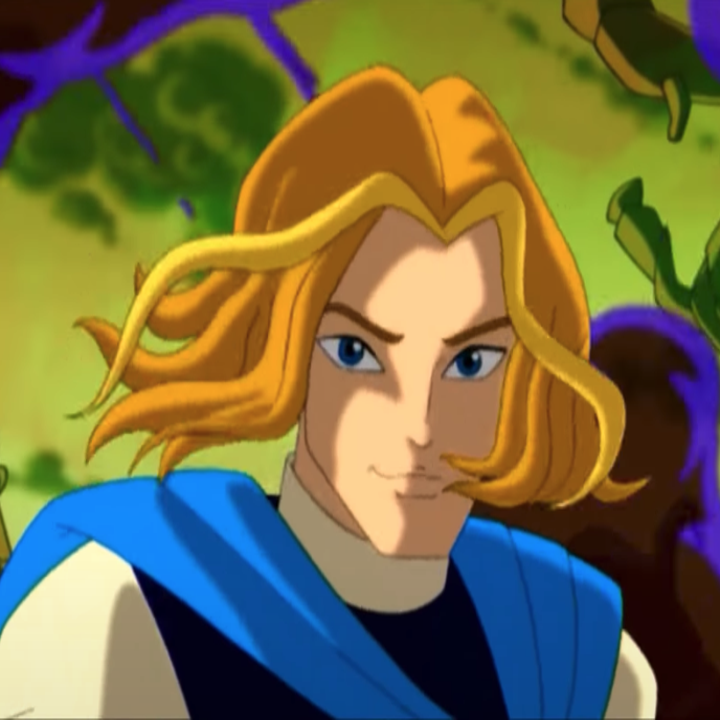 Sky in his Specialist uniform, looking at the camera