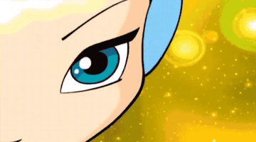 A GIF of all the Winx Club girls looking at the camera, with the Winx Club logo popping up at the end