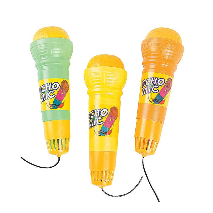 Three plastic echo mics.