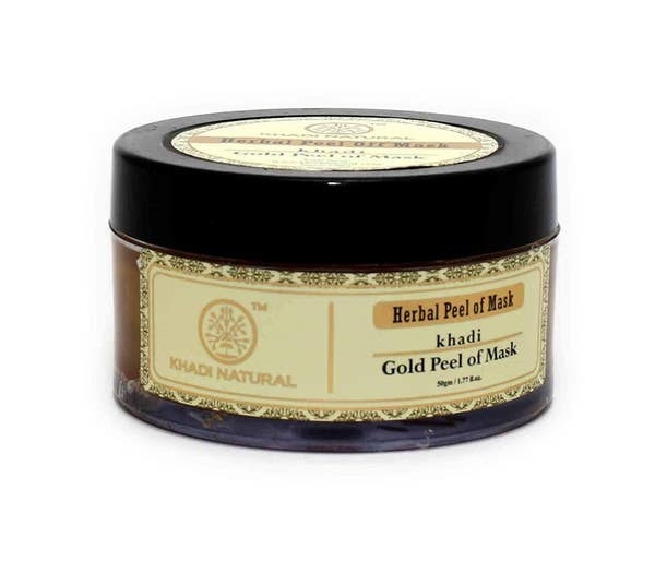 Gold face mask