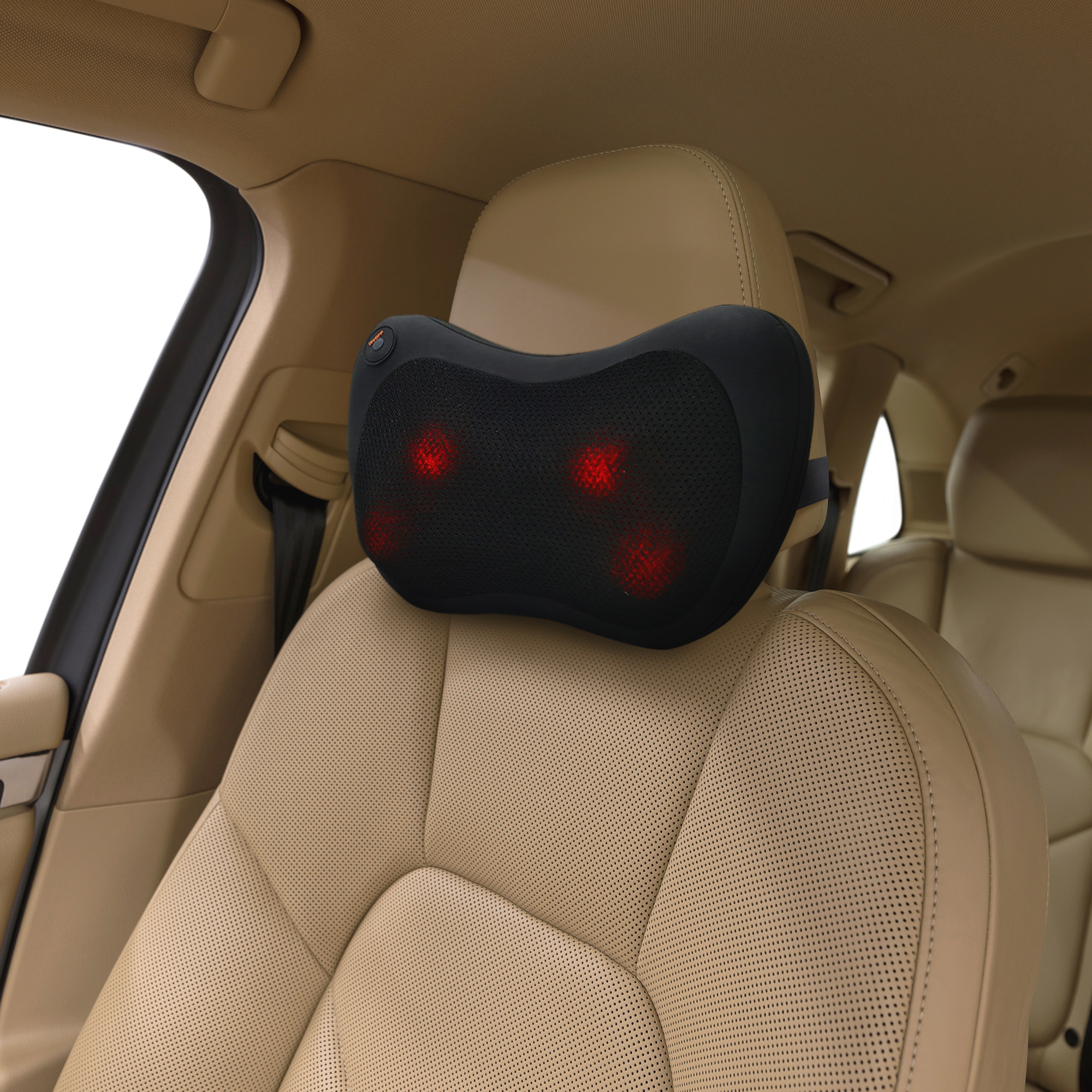 The black massager with red lights