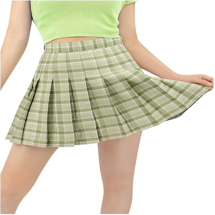 We Had 10 People Style A Plaid Skirt