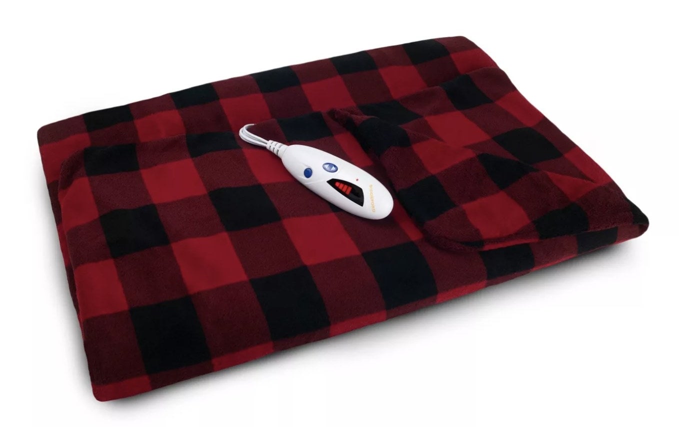 Red and black checkered blanket