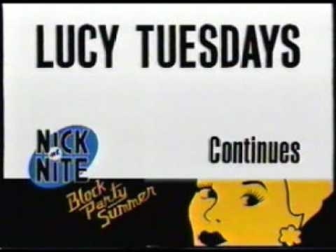 A screenshot for a Nick at Nite Block Party Summer commercial promoting Lucy Tuesdays.